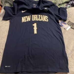 NWT Nike NBA New Orleans Pelicans Zion Williamson Youth Shirt L Basketball Fan